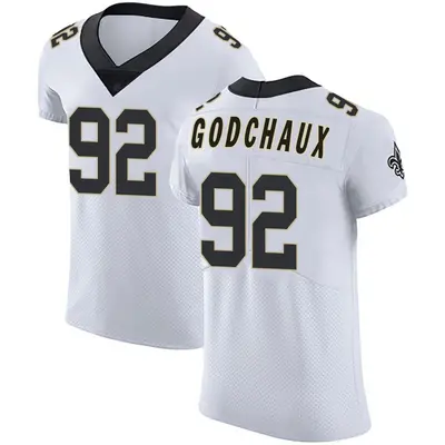Men's Davon Godchaux New Orleans Saints Vapor Untouchable Jersey - White Elite