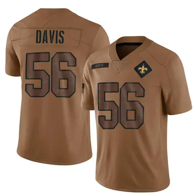 Men's Demario Davis New Orleans Saints 2023 Salute To Service Jersey - Brown Limited
