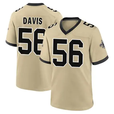 Men's Demario Davis New Orleans Saints day s Alternate Jersey - Gold Game