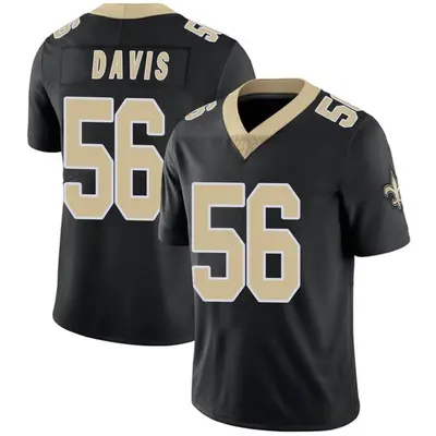 Men's Demario Davis New Orleans Saints Team Color Vapor Untouchable Jersey - Black Limited