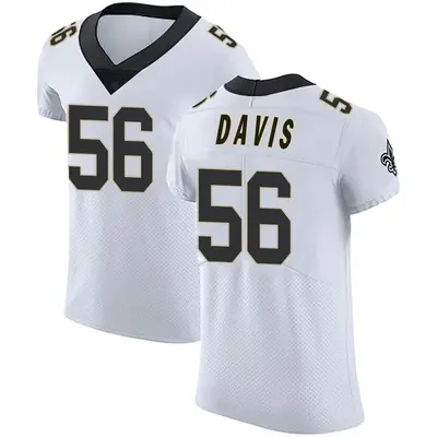 Men's Demario Davis New Orleans Saints Vapor Untouchable Jersey - White Elite