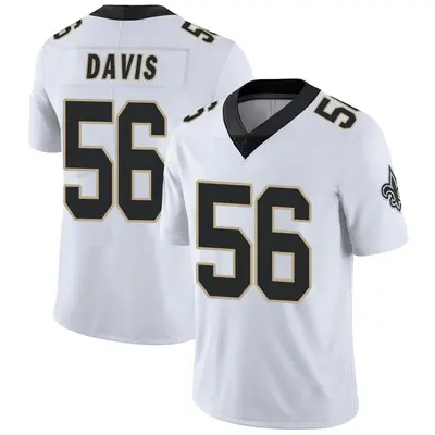 Men's Demario Davis New Orleans Saints Vapor Untouchable Jersey - White Limited