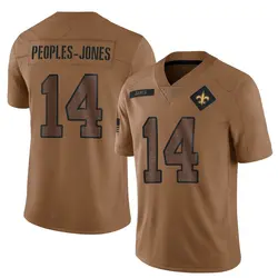 Men's Donovan Peoples-Jones New Orleans Saints 2023 Salute To Service Jersey - Brown Limited