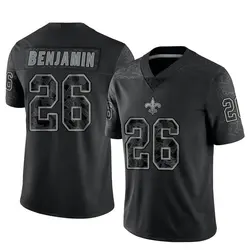 Men's Eno Benjamin New Orleans Saints Reflective Jersey - Black Limited