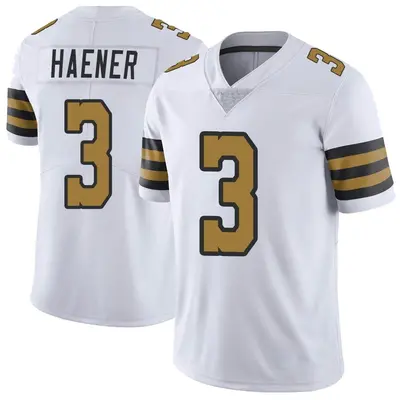 Men's Jake Haener New Orleans Saints Color Rush Jersey - White Limited