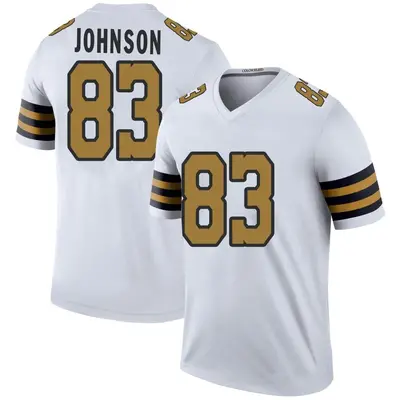 Men's Juwan Johnson New Orleans Saints Color Rush Jersey - White Legend