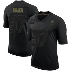 Men's Malcolm Roach New Orleans Saints 2020 Salute To Service Jersey - Black Limited