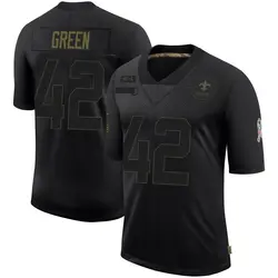 Men's Seth Green New Orleans Saints 2020 Salute To Service Jersey - Black Limited