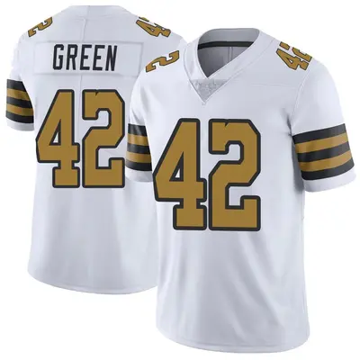 Men's Seth Green New Orleans Saints Color Rush Jersey - White Limited
