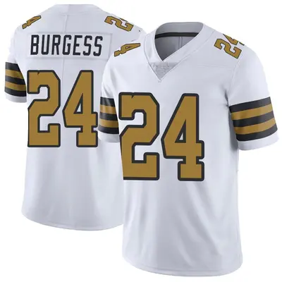 Men's Terrell Burgess New Orleans Saints Color Rush Jersey - White Limited