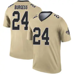 Men's Terrell Burgess New Orleans Saints Inverted Jersey - Gold Legend