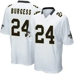 Men's Terrell Burgess New Orleans Saints Jersey - White Game