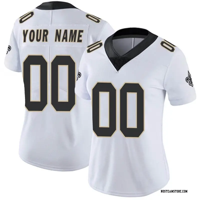 Women's Custom New Orleans Saints Vapor Untouchable Jersey - White Limited