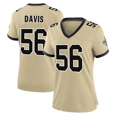Women's Demario Davis New Orleans Saints day s Alternate Jersey - Gold Game