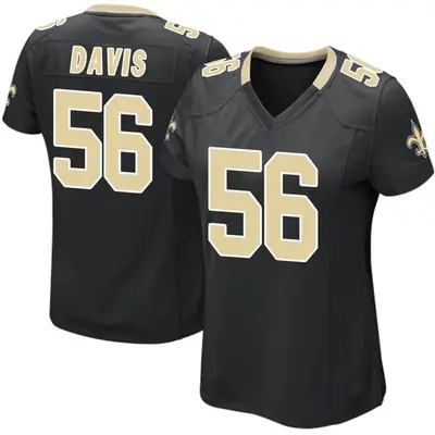 Women's Demario Davis New Orleans Saints Team Color Jersey - Black Game
