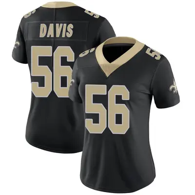 Women's Demario Davis New Orleans Saints Team Color Vapor Untouchable Jersey - Black Limited