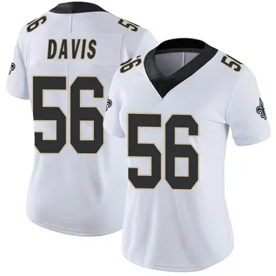 Women's Demario Davis New Orleans Saints Vapor Untouchable Jersey - White Limited