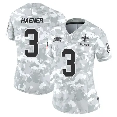 Women's Jake Haener New Orleans Saints 2024 Salute to Service Jersey - Arctic Camo Limited