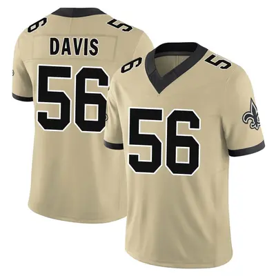 Youth Demario Davis New Orleans Saints Alternate Gameday s Alternate Vapor F.U.S.E. Jersey - Gold Limited