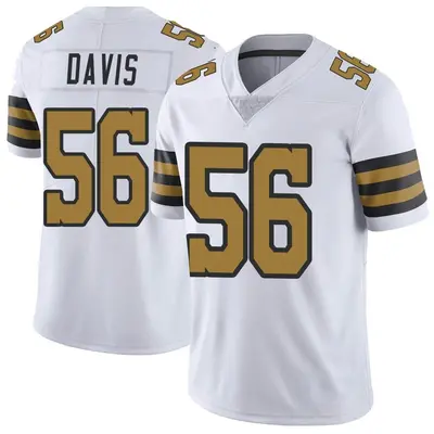 Youth Demario Davis New Orleans Saints Color Rush Jersey - White Limited