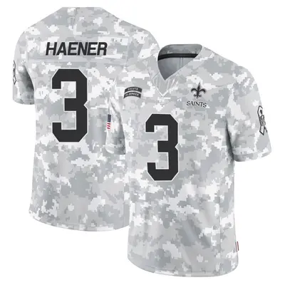 Youth Jake Haener New Orleans Saints 2024 Salute to Service Jersey - Arctic Camo Limited