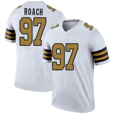 Youth Malcolm Roach New Orleans Saints Color Rush Jersey - White Legend