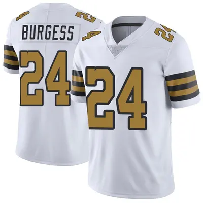 Youth Terrell Burgess New Orleans Saints Color Rush Jersey - White Limited